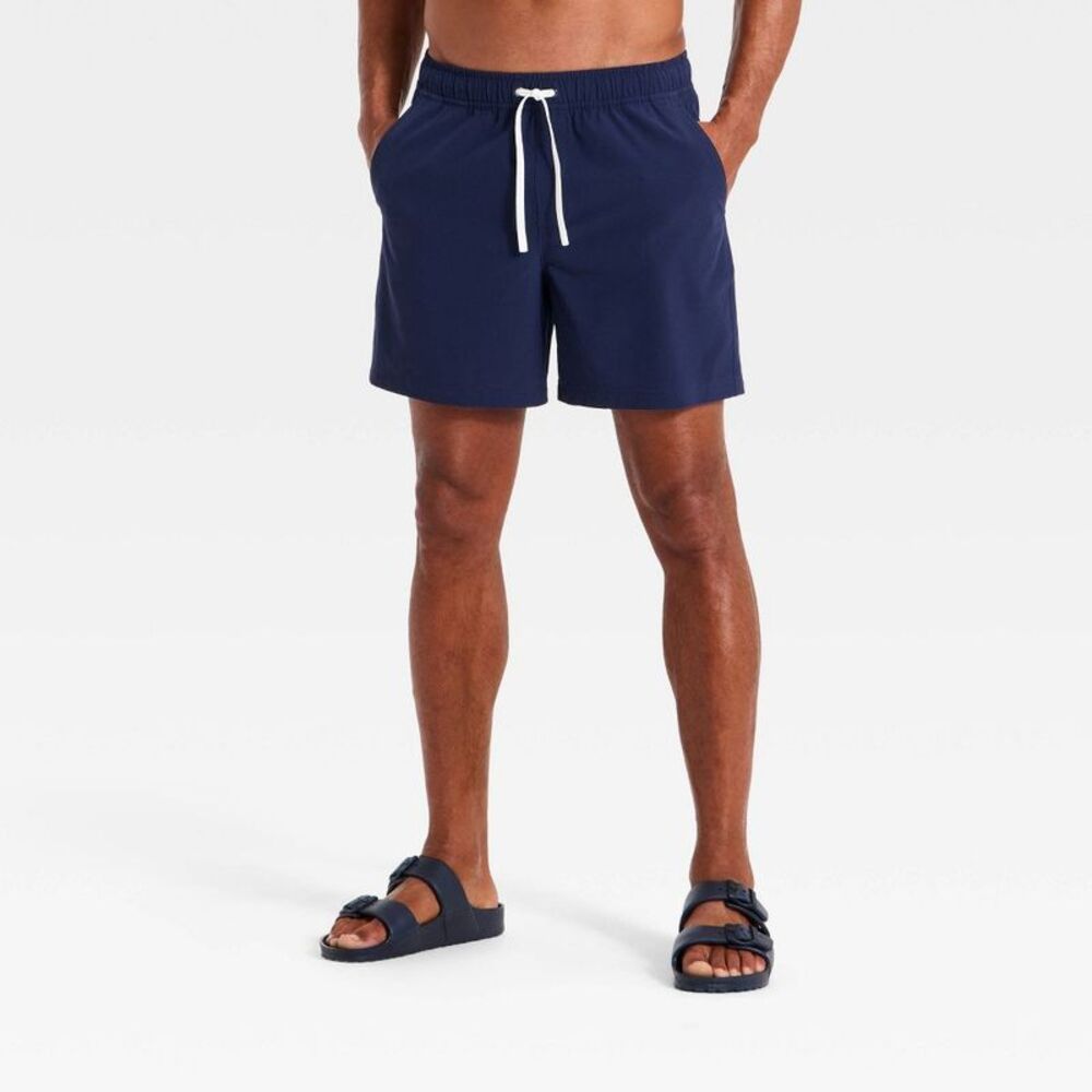 All In Motion - Men's Woven Hybrid Shorts - All In Motion Navy Blue M
